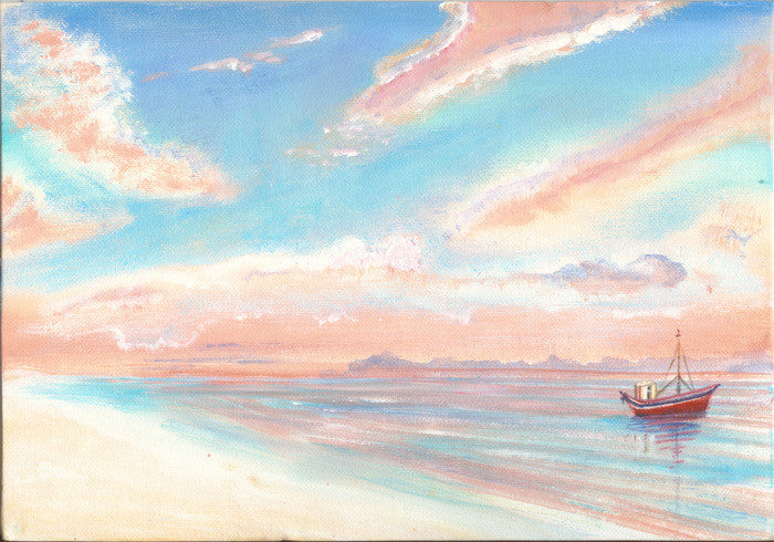 Print - Beside the Seaside - Seascape - Seascape Two Smart Deco Homeware Lighting and Art by Jacqueline hammond