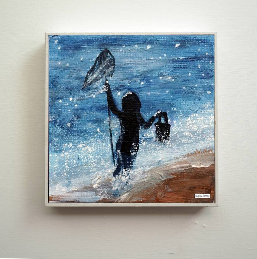 Print Of Painting Girl With Net By Jacqueline Hammond Smart Deco Homeware Lighting and Art by Jacqueline hammond