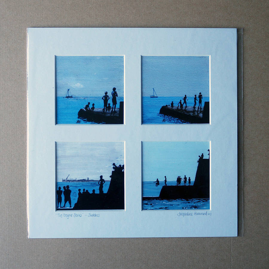 Print - Day At The Seaside Smart Deco Homeware Lighting and Art by Jacqueline hammond