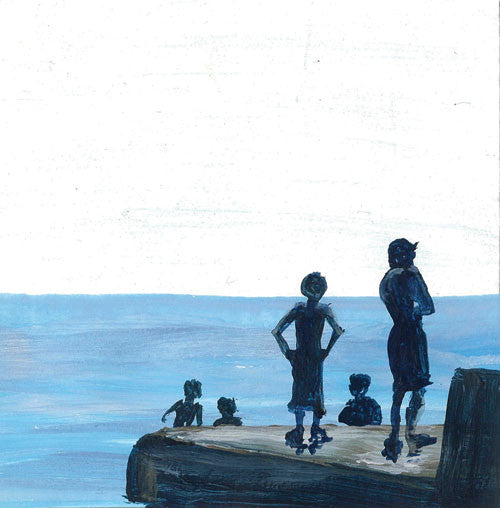 Original Painting - 1st Mini - Stand & Stare, Sketch Smart Deco Homeware Lighting and Art by Jacqueline hammond