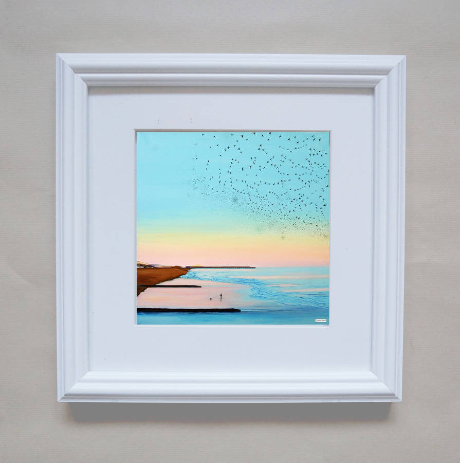 Print of Painting Flocking In By Jacqueline Hammond  Smart Deco Homeware Lighting and Art by Jacqueline hammond