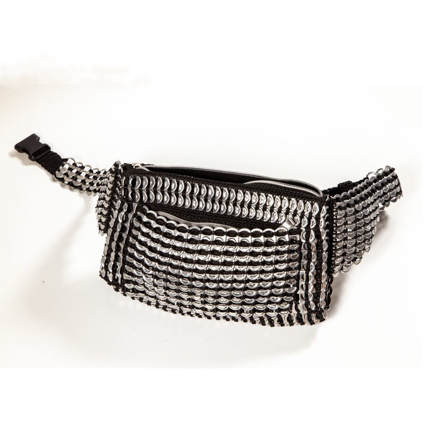 Belt Upcycled Ring Pulls Bum Bag Smart Deco Homeware Lighting and Art by Jacqueline hammond