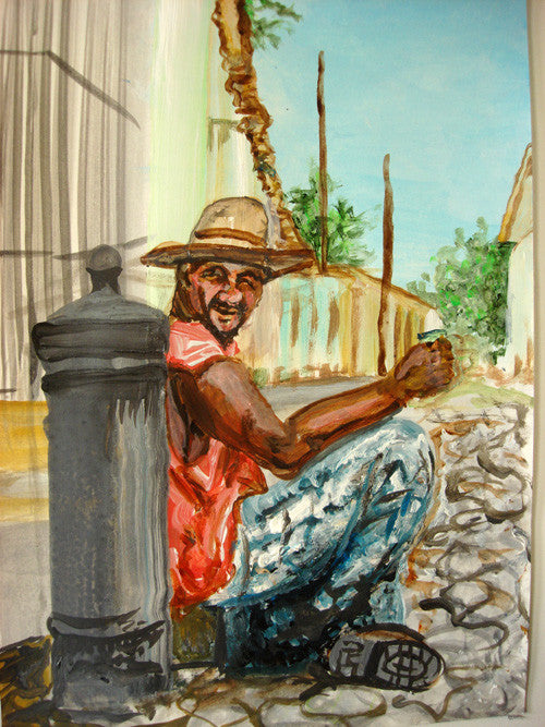 Jose in Trinidad, Cuba Smart Deco Homeware Lighting and Art by Jacqueline hammond