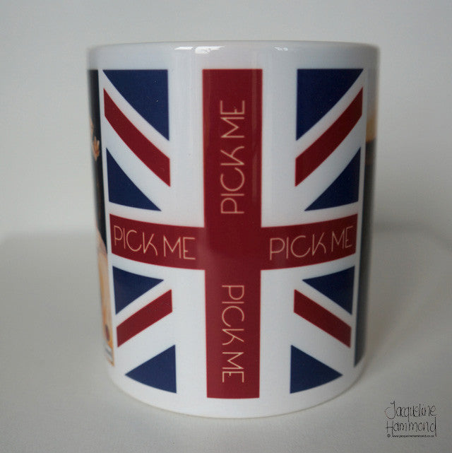 Rude Brittania - Ceramic Mug - Queenie - Pick Me  Smart Deco Homeware Lighting and Art by Jacqueline hammond