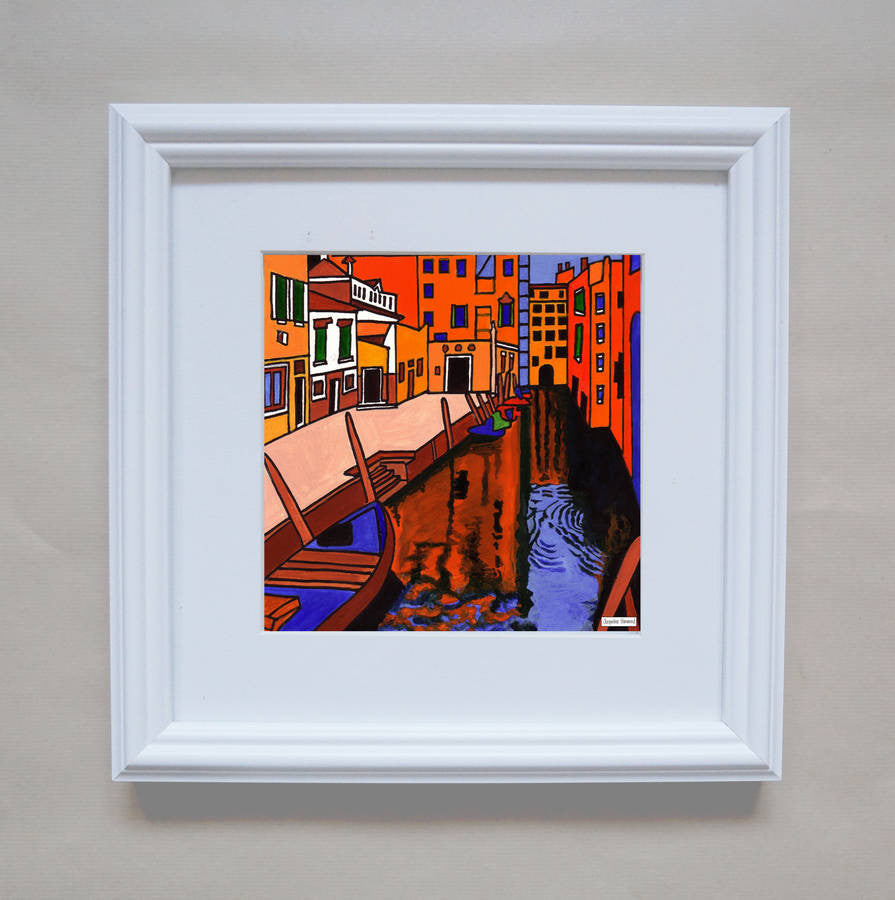 Print - Painting Venice Two by Jacqueline Hammond  Smart Deco Homeware Lighting and Art by Jacqueline hammond