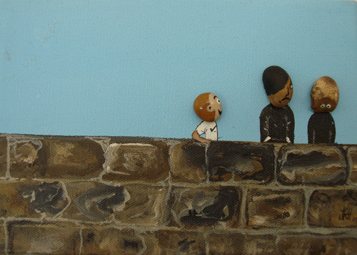 The Pebble Heads - Teenagers (SOLD) Smart Deco Homeware Lighting and Art by Jacqueline hammond