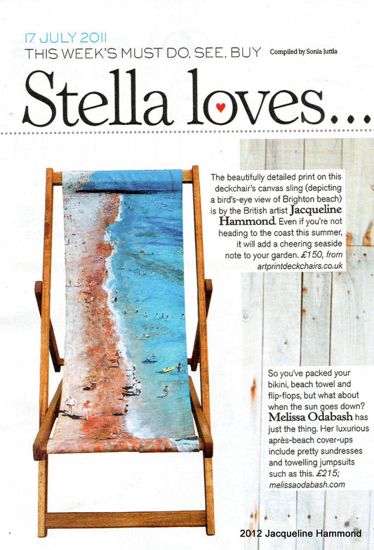 Stella Loves: Life’s a Beach Deckchair featuted in the Sunday Telegraph’s Stella Magazine