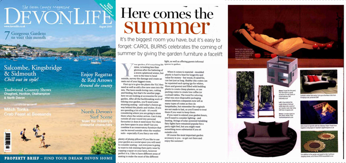 Country Lane Deckchair by Jacqueline Hammond in Devon Life Magazine