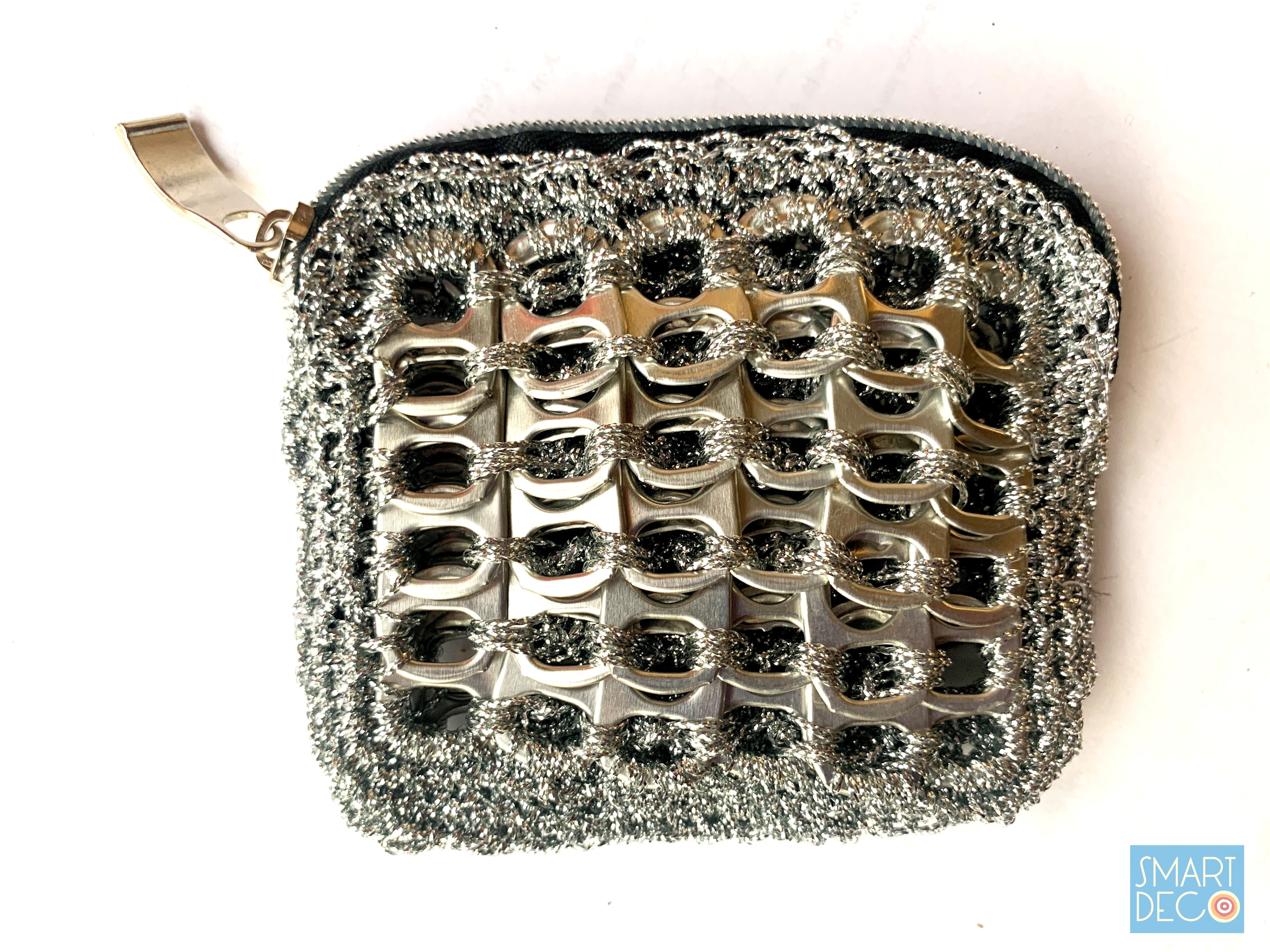 Soda Pop Purse Crocheted Silver Ring-Pulls