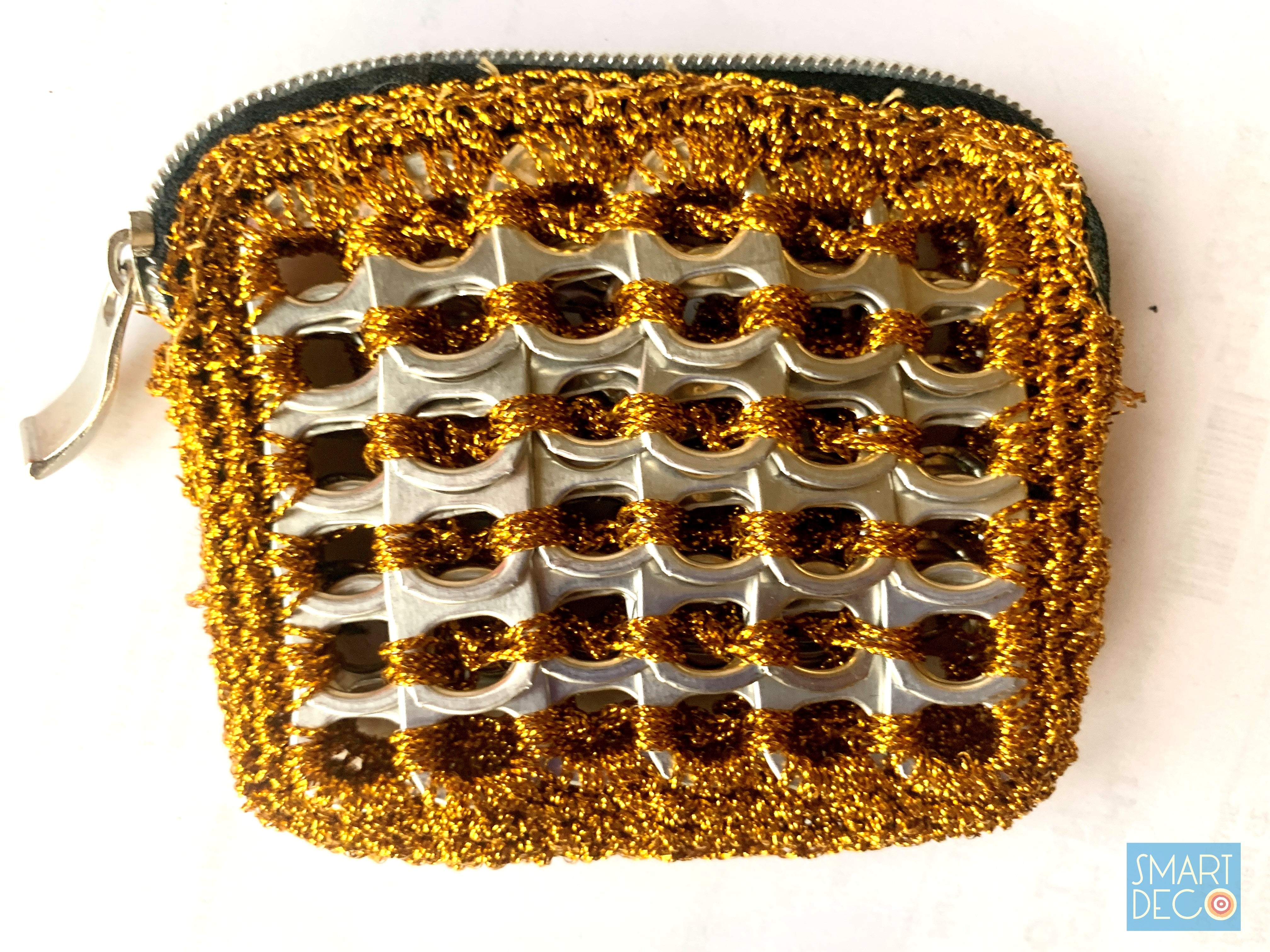 Soda Pop Purse Crocheted Silver Ring-Pulls