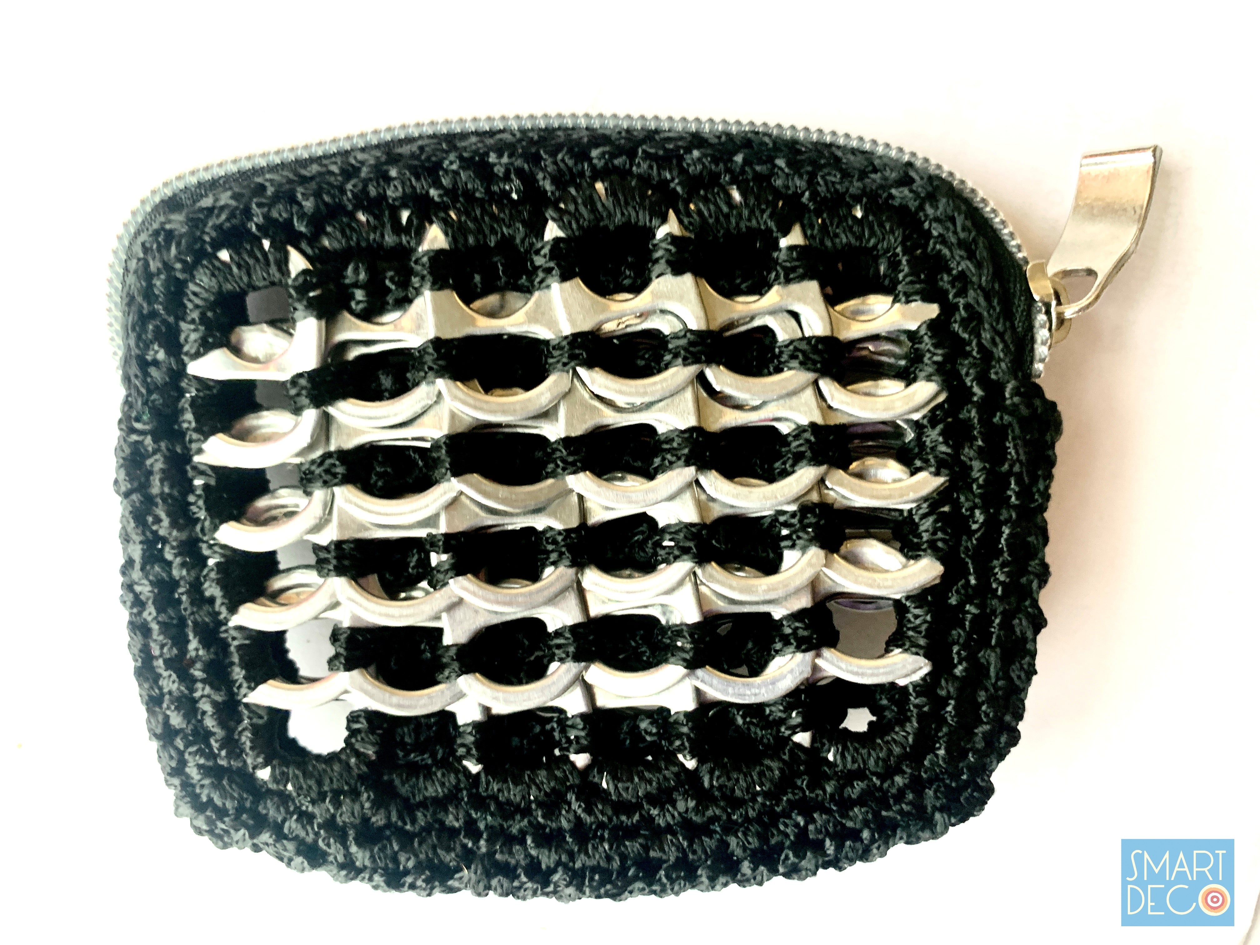 Soda Pop Purse Crocheted Silver Ring-Pulls