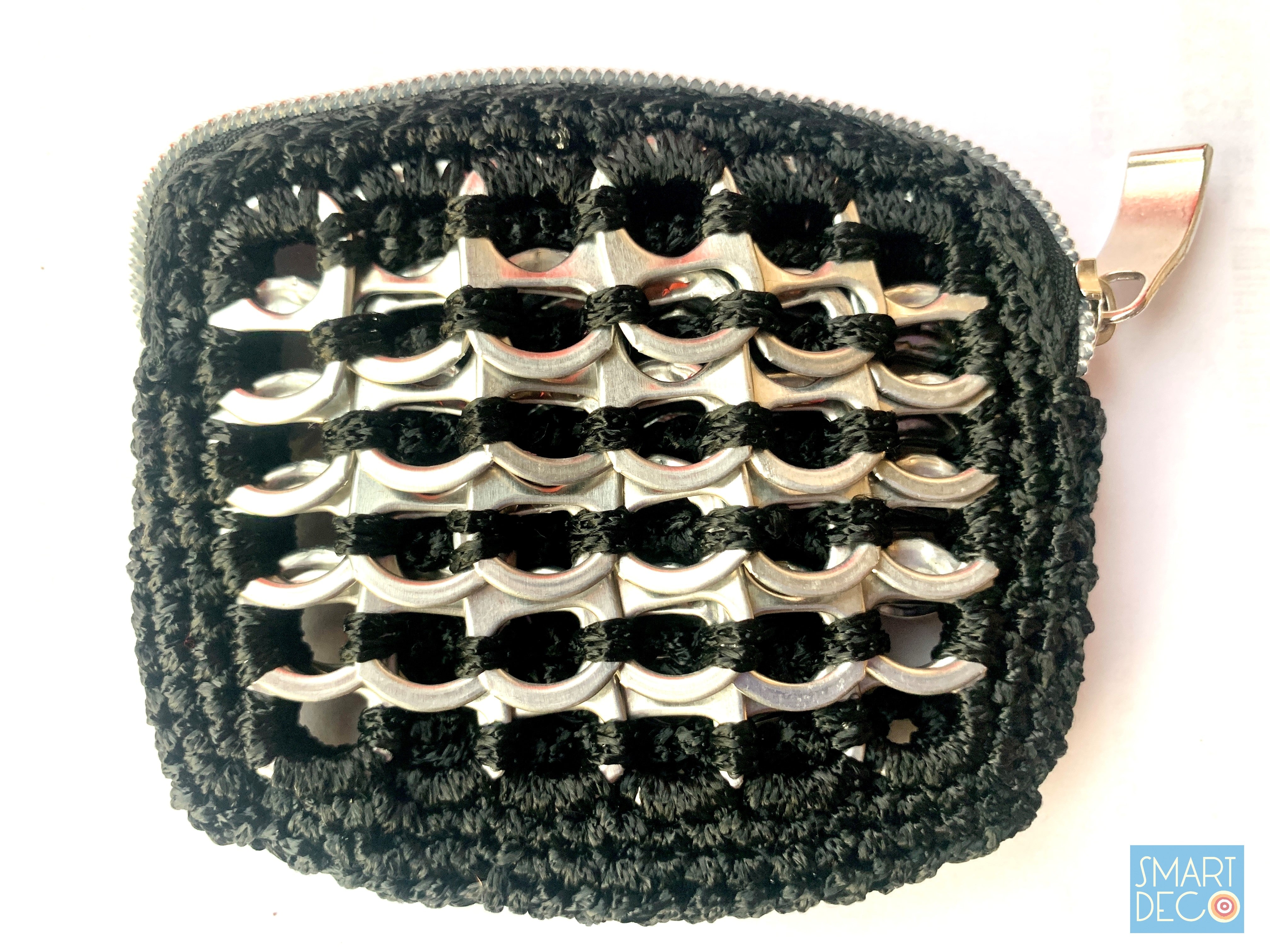 Soda Pop Purse Crocheted Silver Ring-Pulls