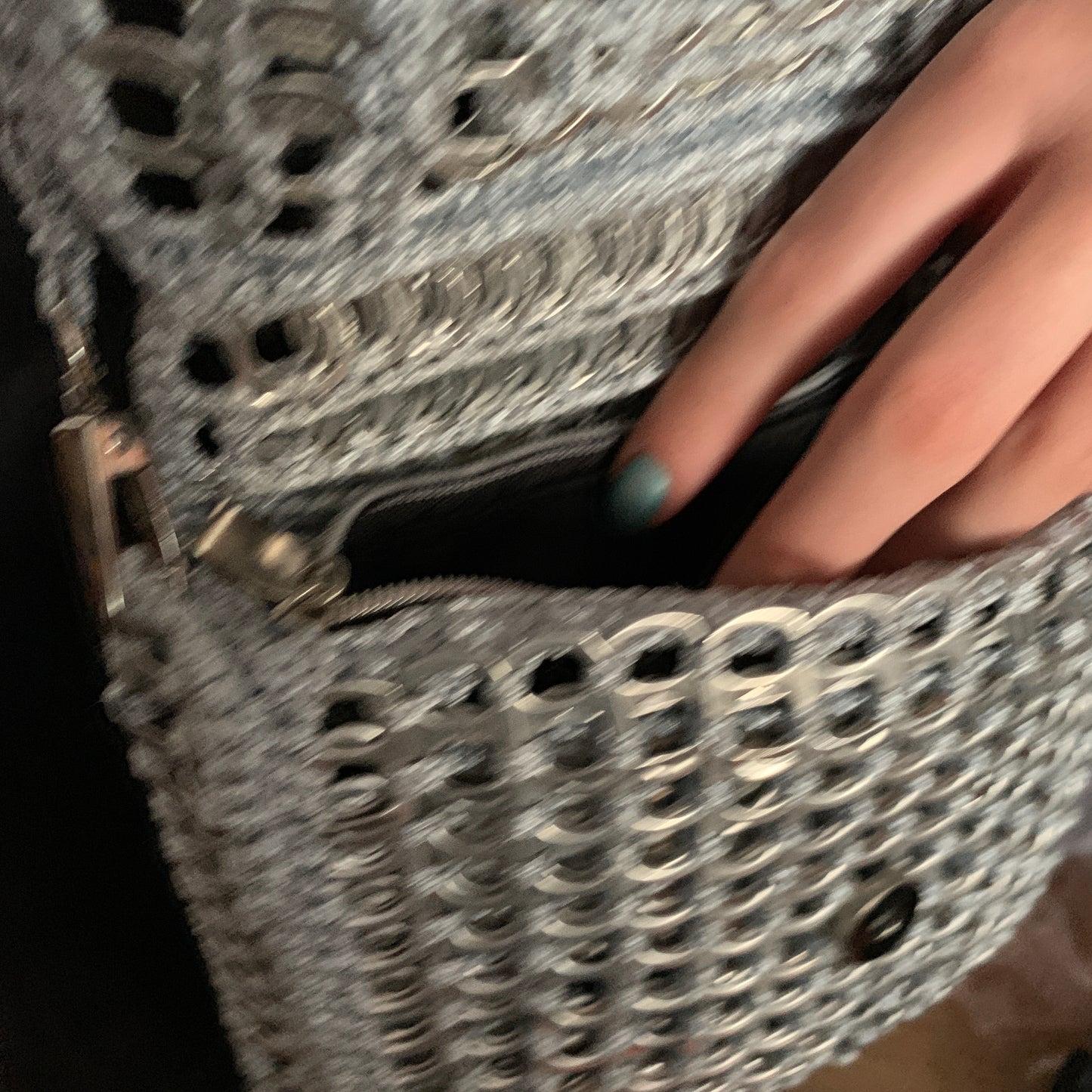 Metal Mickey Bag by Soda Pop - Handmade with Crocheted Ring-Pulls