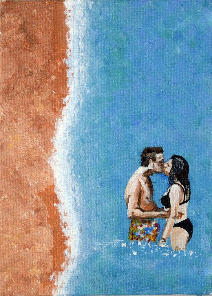 Original Painting - A Little Piece of the Beach - Snoggers  Smart Deco Homeware Lighting and Art by Jacqueline hammond