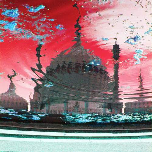 Digital Artwork - Acid Pavilion Series - Acid Pavilion II - Red  Smart Deco Homeware Lighting and Art by Jacqueline hammond