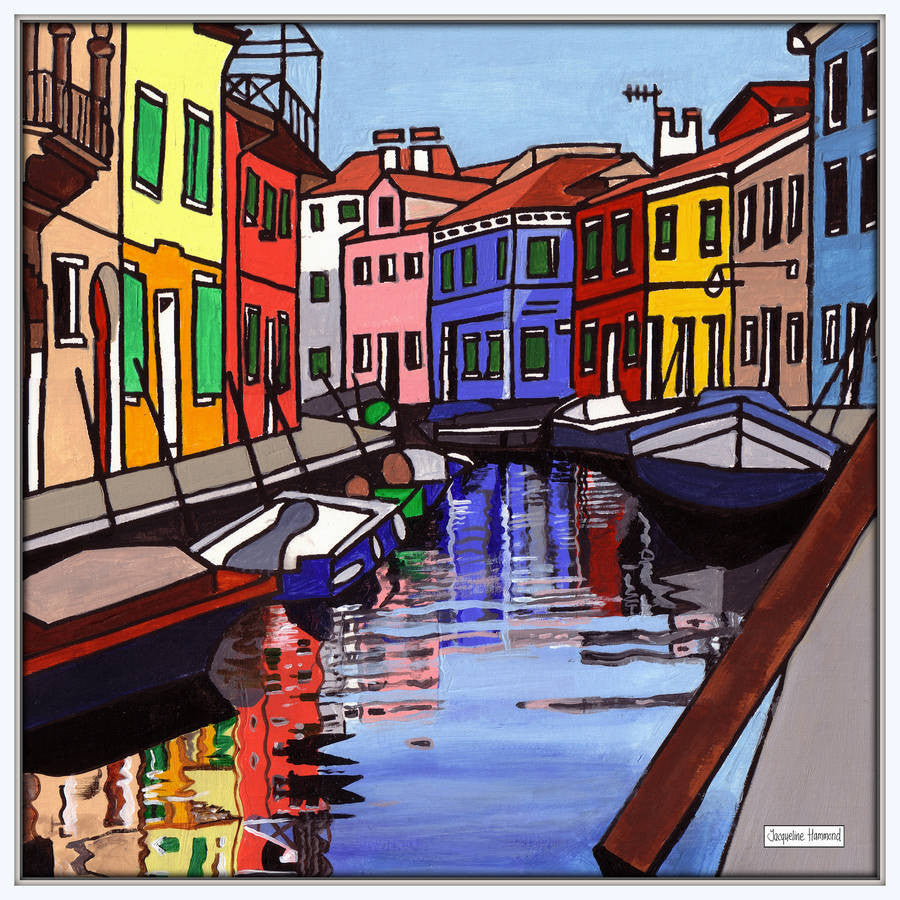 Print Of Painting Venice Four By Jacqueline Hammond  Smart Deco Homeware Lighting and Art by Jacqueline hammond