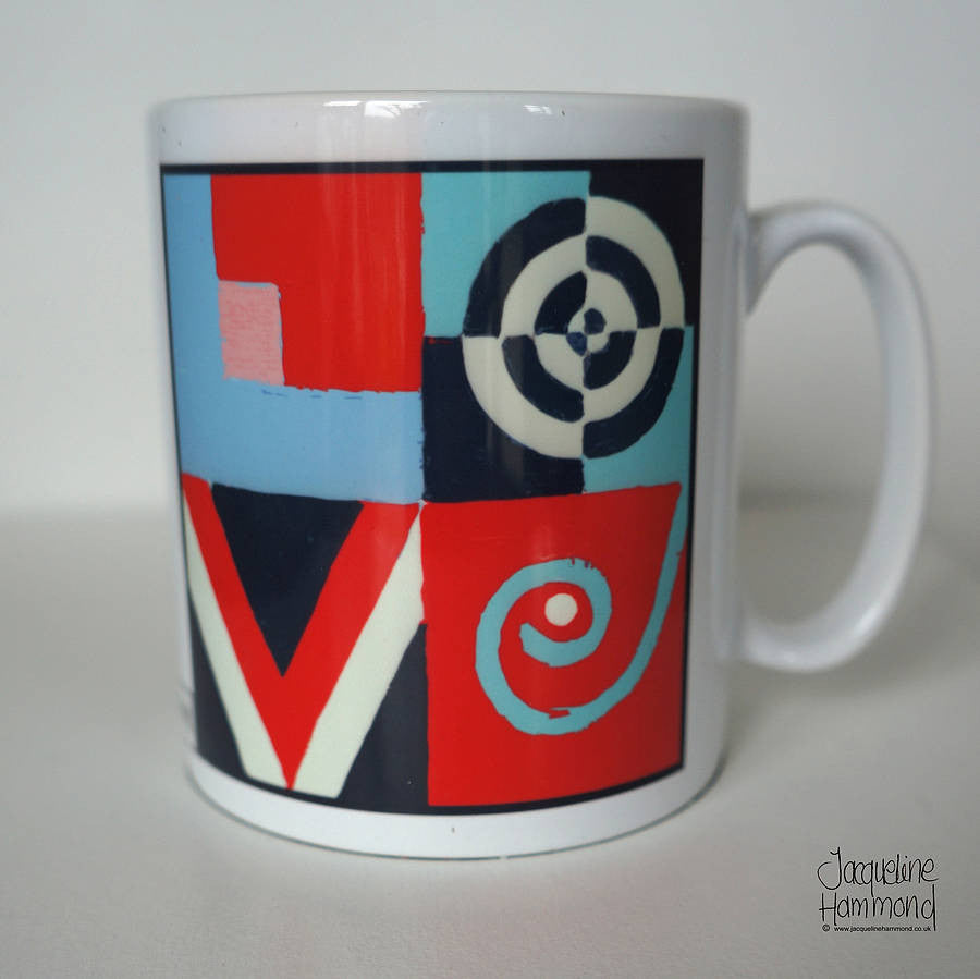 Love Mug  Smart Deco Homeware Lighting and Art by Jacqueline hammond