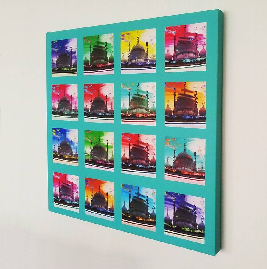 Pop Art Acid Pavilion Canvas Print  Smart Deco Homeware Lighting and Art by Jacqueline hammond