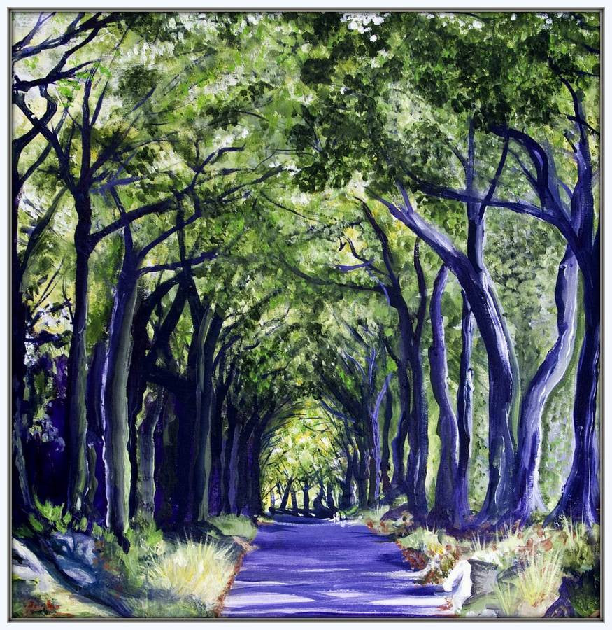 Print - Mum's Drive Home Framed  By Jacqueline Hammond  Smart Deco Homeware Lighting and Art by Jacqueline hammond