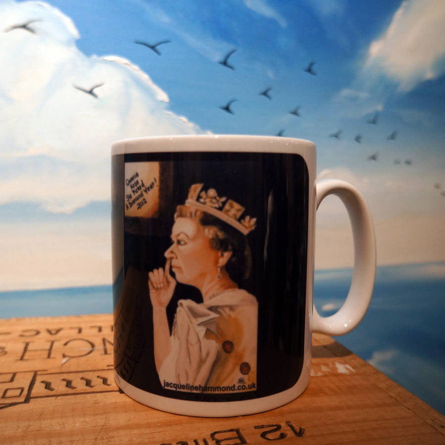Queenie Ceramic Mug  Smart Deco Homeware Lighting and Art by Jacqueline hammond