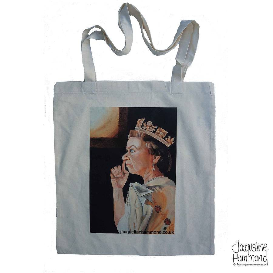 Queenie Canvas Shopper Bag  Smart Deco Homeware Lighting and Art by Jacqueline hammond