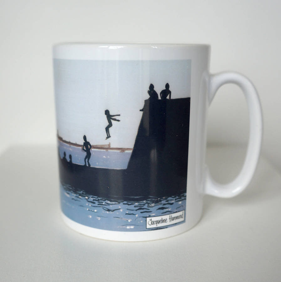 Seaside Ceramic Mug  Smart Deco Homeware Lighting and Art by Jacqueline hammond