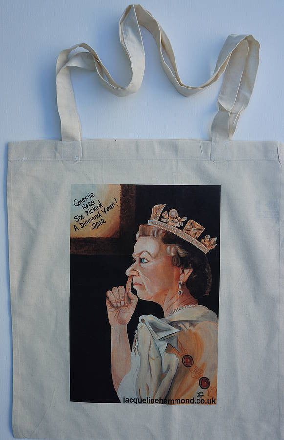 Queenie Canvas Shopper Bag  Smart Deco Homeware Lighting and Art by Jacqueline hammond