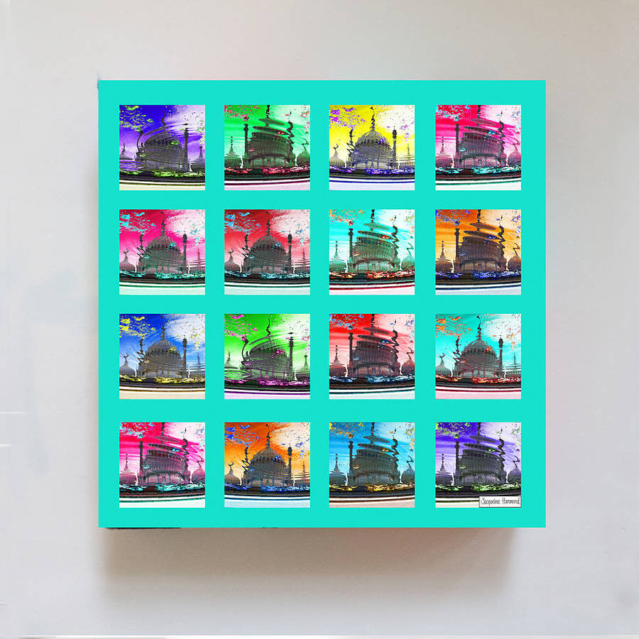 Pop Art Acid Pavilion Canvas Print  Smart Deco Homeware Lighting and Art by Jacqueline hammond