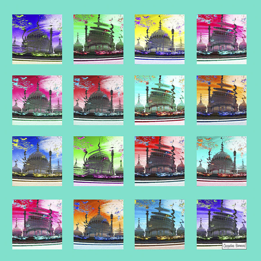 Pop Art Acid Pavilion Canvas Print  Smart Deco Homeware Lighting and Art by Jacqueline hammond