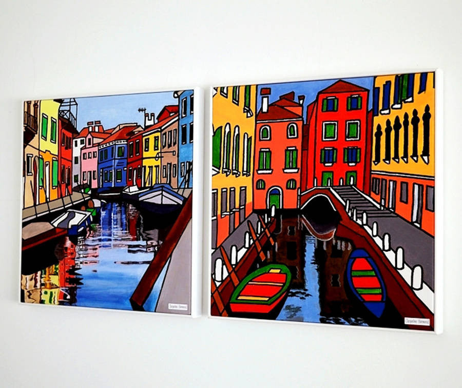 Print Of Painting Venice Four By Jacqueline Hammond  Smart Deco Homeware Lighting and Art by Jacqueline hammond