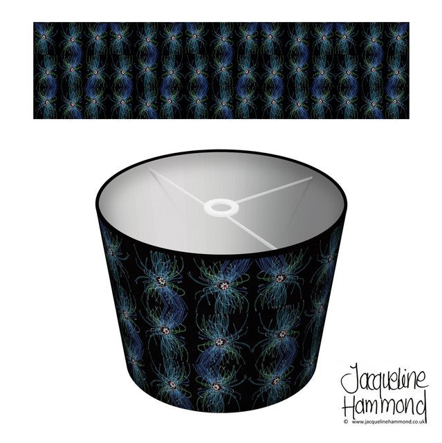 Lamp Shade - Ultraviolet Jellyfish  Smart Deco Homeware Lighting and Art by Jacqueline hammond