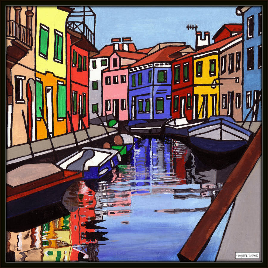 Print Of Painting Venice Four By Jacqueline Hammond  Smart Deco Homeware Lighting and Art by Jacqueline hammond
