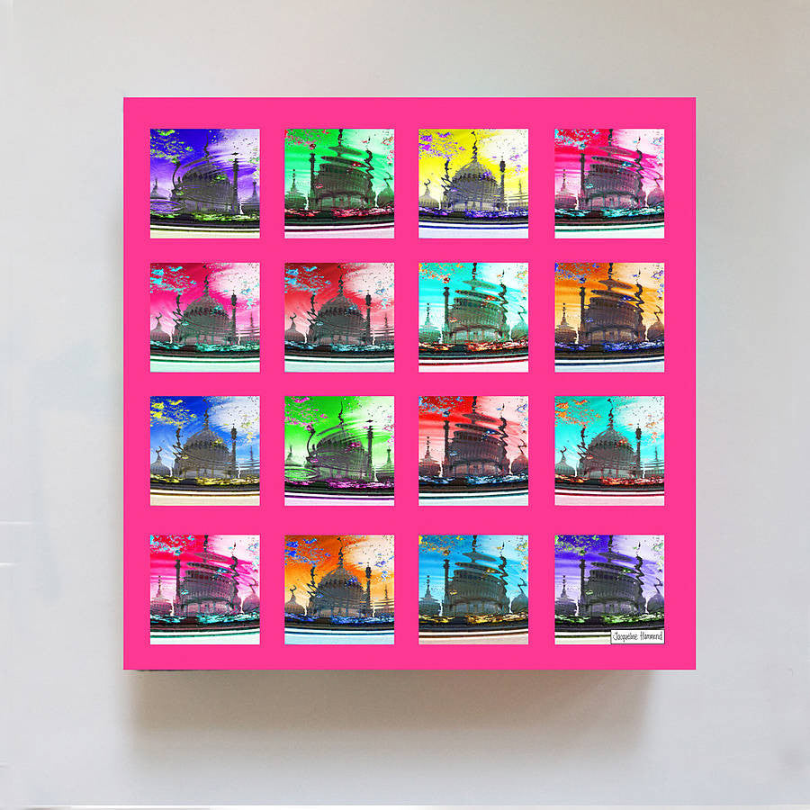 Pop Art Acid Pavilion Canvas Print  Smart Deco Homeware Lighting and Art by Jacqueline hammond