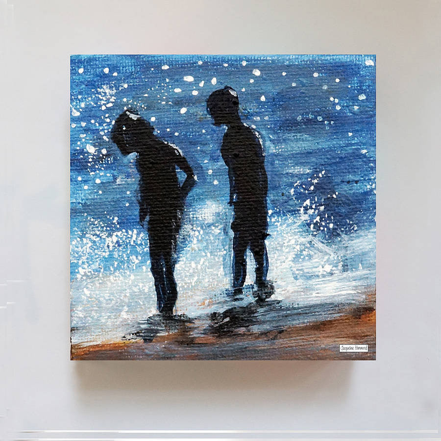 Print - Set Of Four Kids Beside The Seaside  Smart Deco Homeware Lighting and Art by Jacqueline hammond