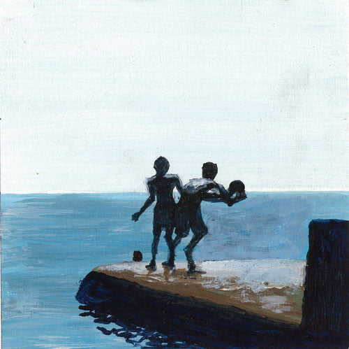 Original Painting - 5th Mini - What a Catch  Smart Deco Homeware Lighting and Art by Jacqueline hammond