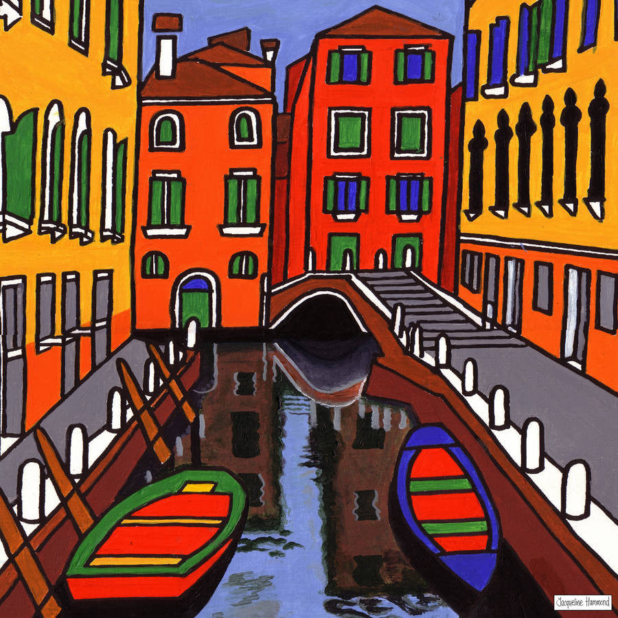 Print Of Painting Venice Three By Jacqueline Hammond  Smart Deco Homeware Lighting and Art by Jacqueline hammond