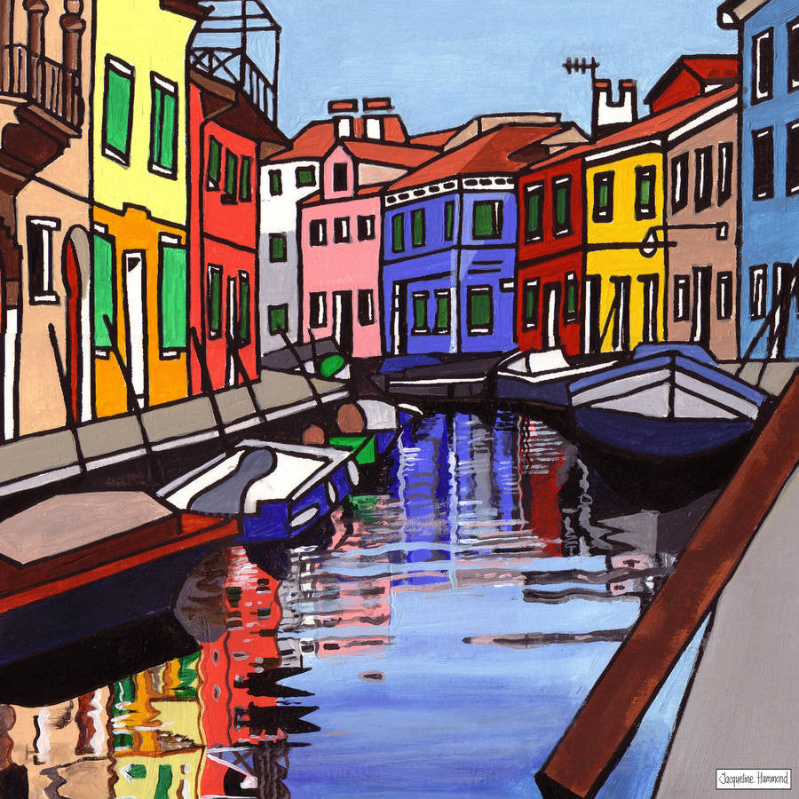 Print Of Painting Venice Four By Jacqueline Hammond  Smart Deco Homeware Lighting and Art by Jacqueline hammond