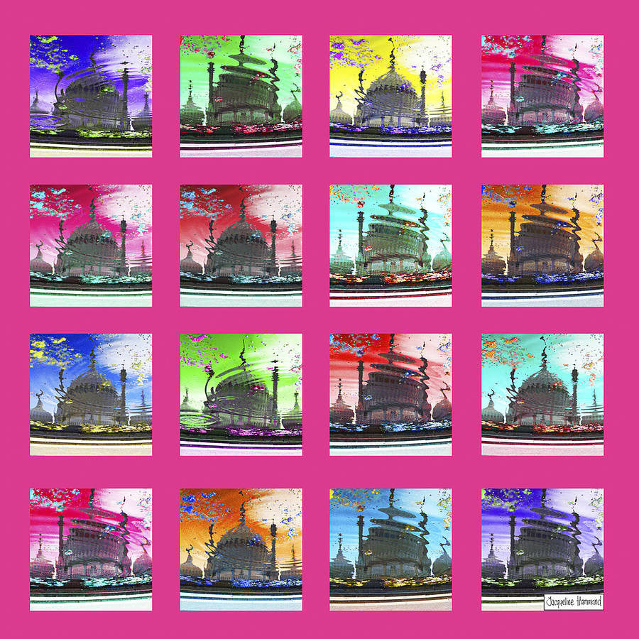 Pop Art Acid Pavilion Canvas Print  Smart Deco Homeware Lighting and Art by Jacqueline hammond