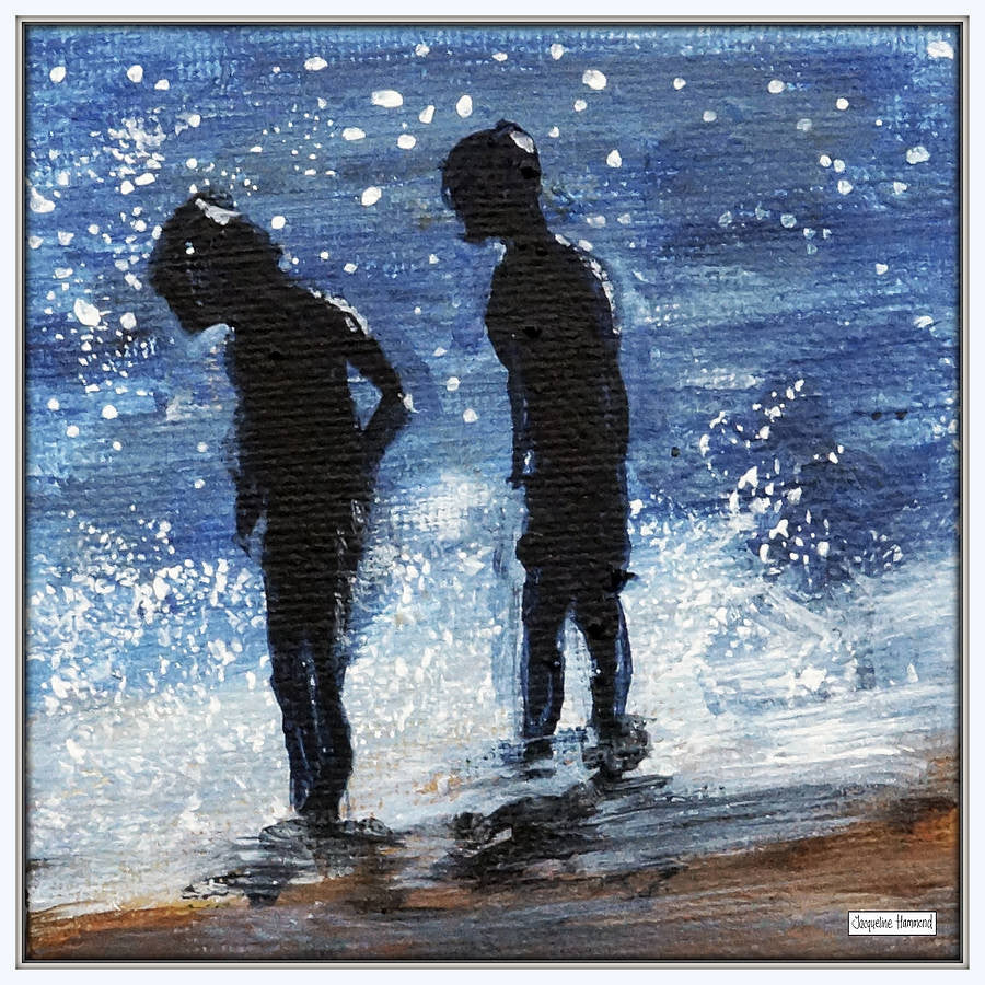 Print - Set Of Four Kids Beside The Seaside  Smart Deco Homeware Lighting and Art by Jacqueline hammond