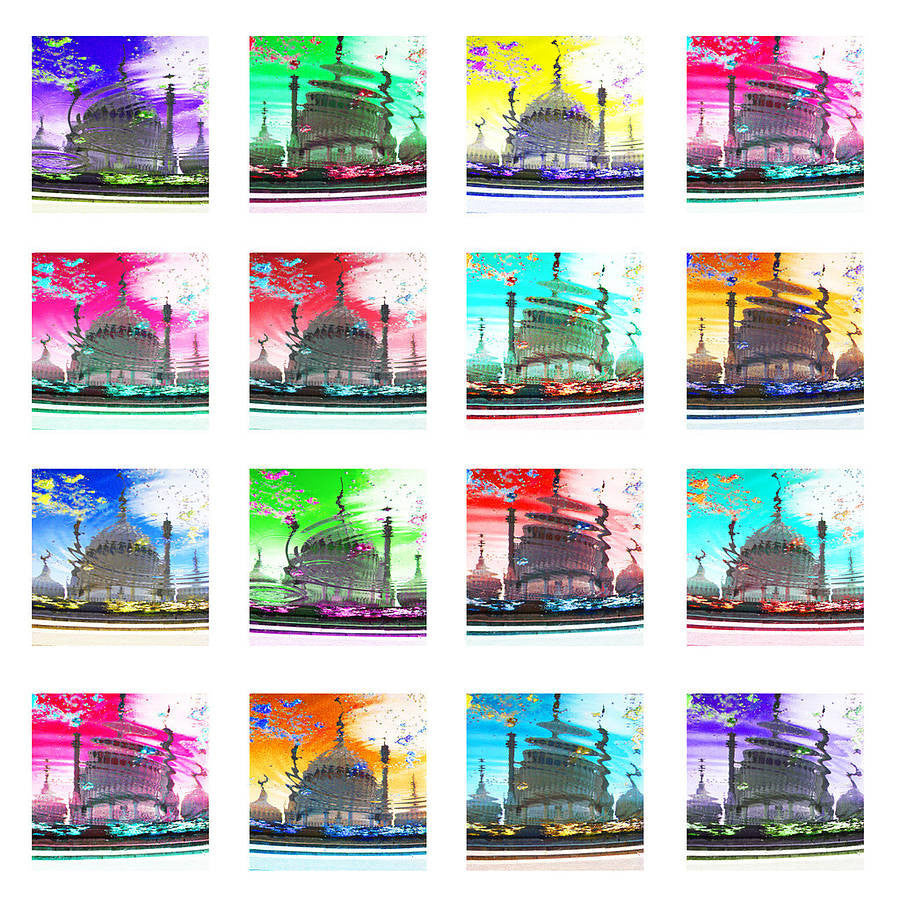 Pop Art Acid Pavilion Canvas Print  Smart Deco Homeware Lighting and Art by Jacqueline hammond