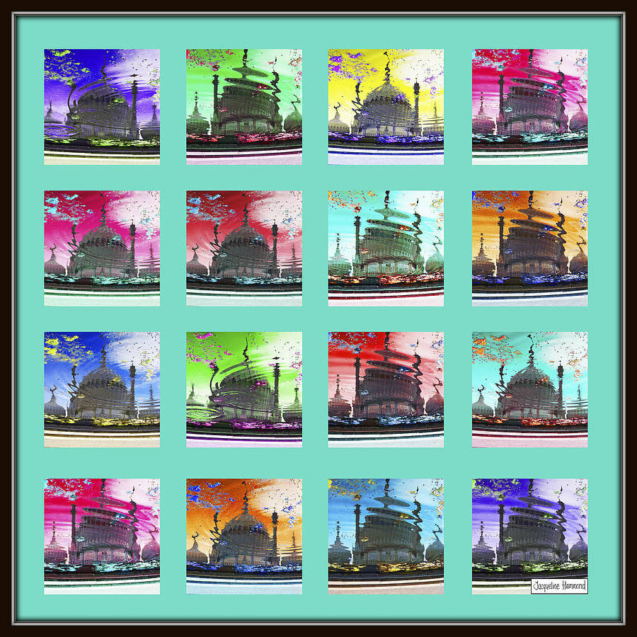 Pop Art Acid Pavilion Canvas Print  Smart Deco Homeware Lighting and Art by Jacqueline hammond