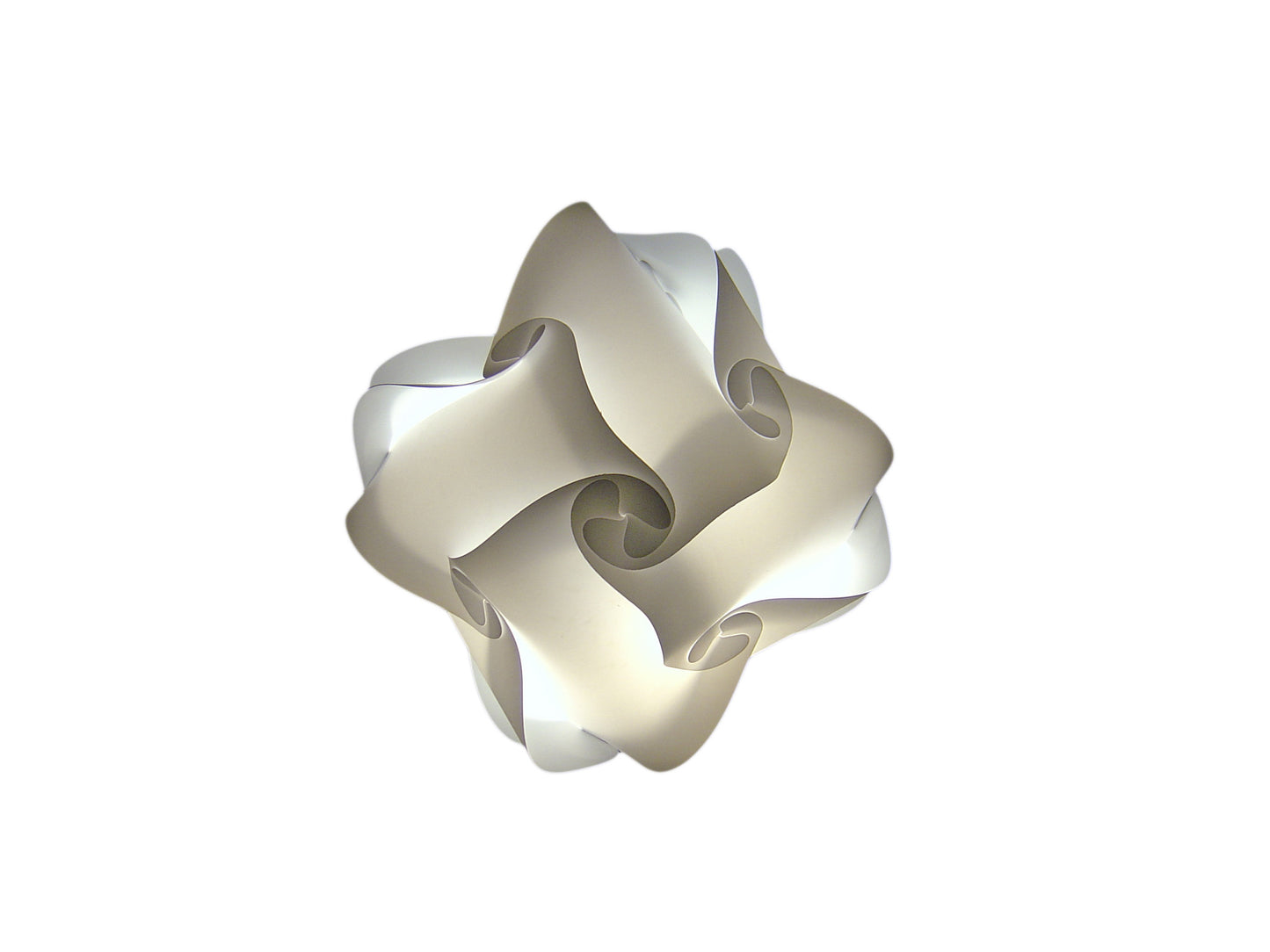 Elegant modern white lampshade with swirling design, sophisticated lighting fixture for stylish interior decor.