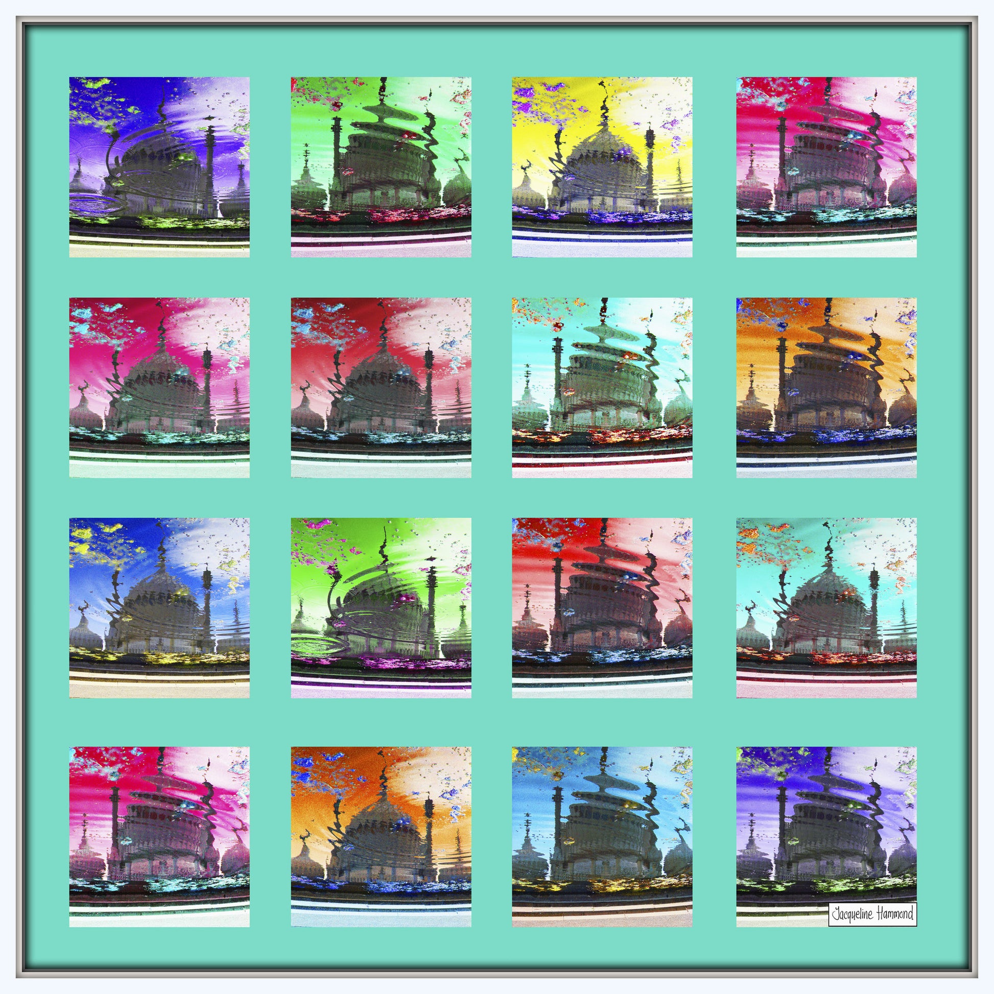 Pop Art Acid Pavilion Canvas Print  Smart Deco Homeware Lighting and Art by Jacqueline hammond