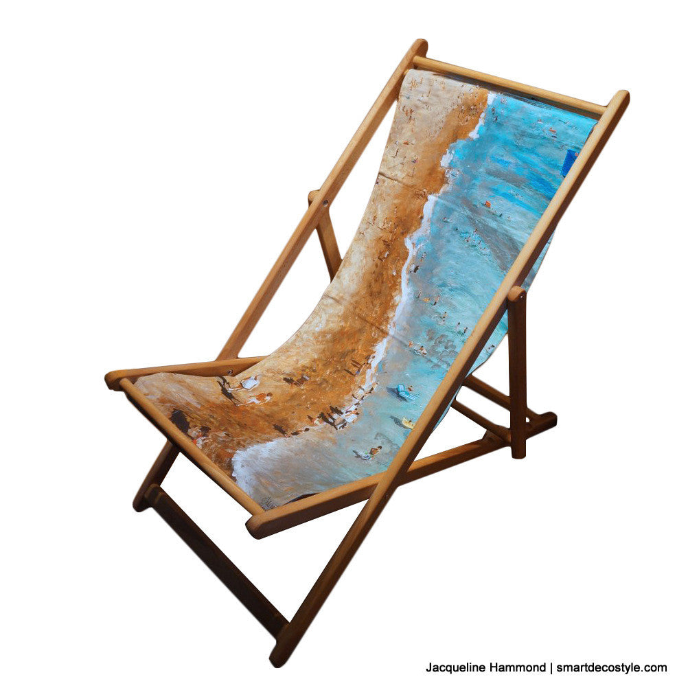 Deckchair - Traditional Seaside - Life's a Beach  Smart Deco Homeware Lighting and Art by Jacqueline hammond