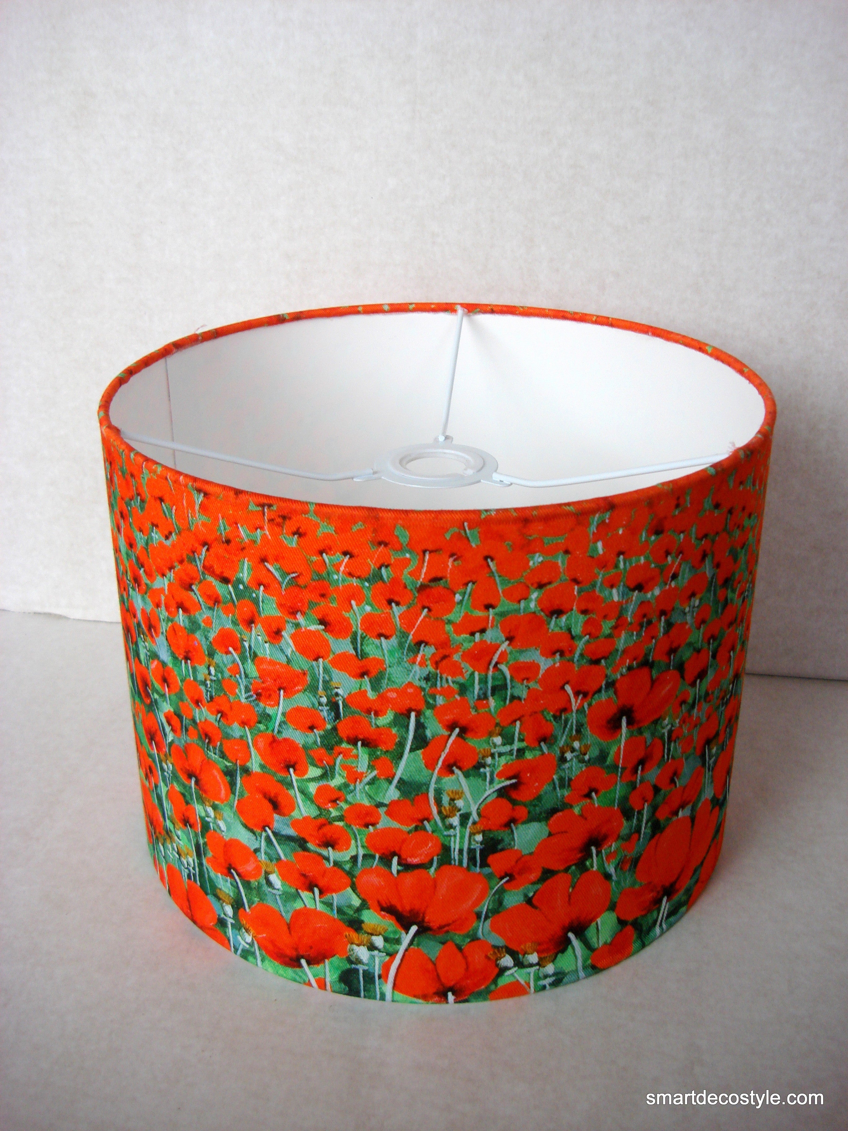 Lampshade - Blowing Poppies  Smart Deco Homeware Lighting and Art by Jacqueline hammond