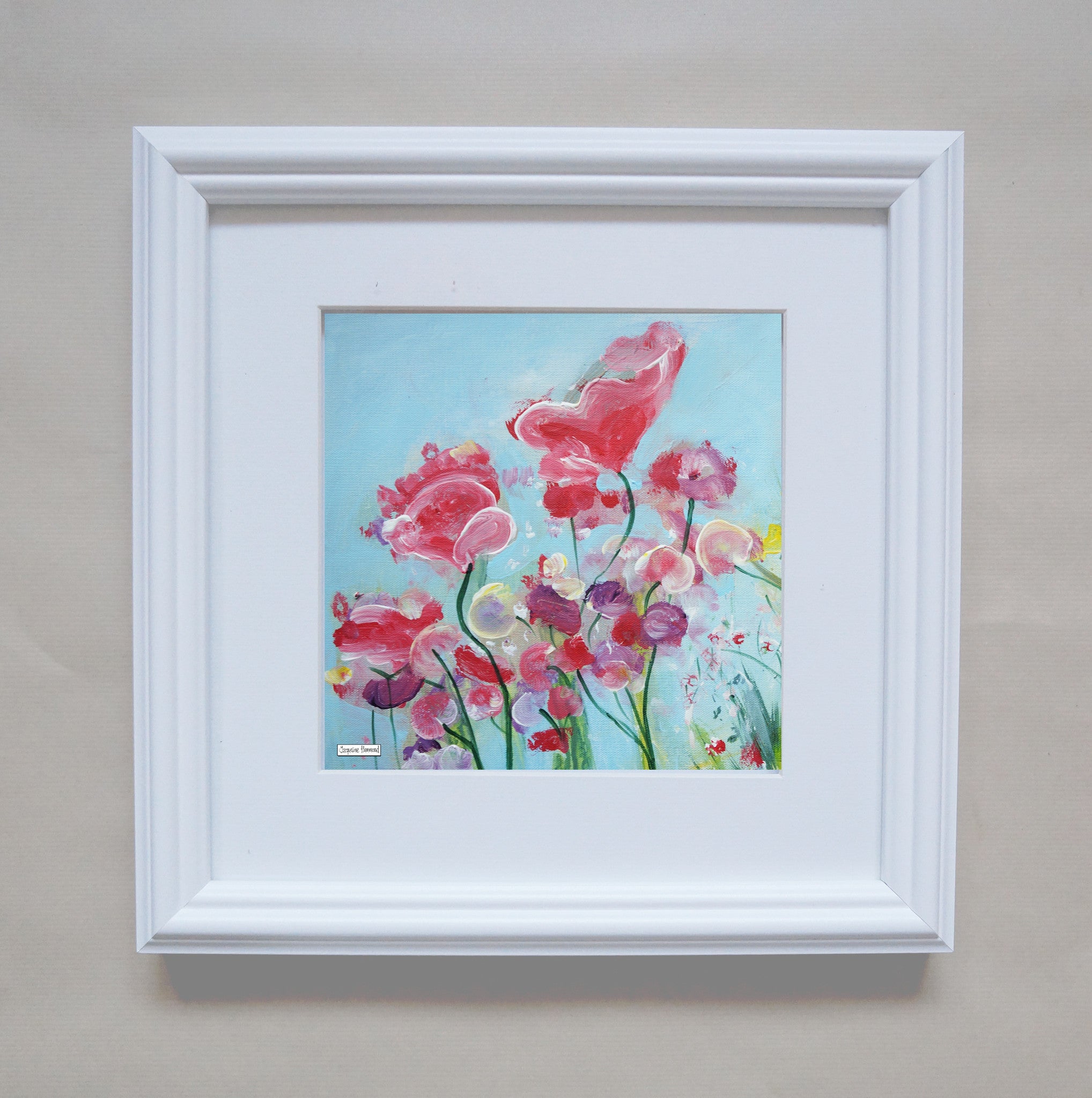 Print of Painting Country Garden Flowers By Jacqueline Hammond  Smart Deco Homeware Lighting and Art by Jacqueline hammond