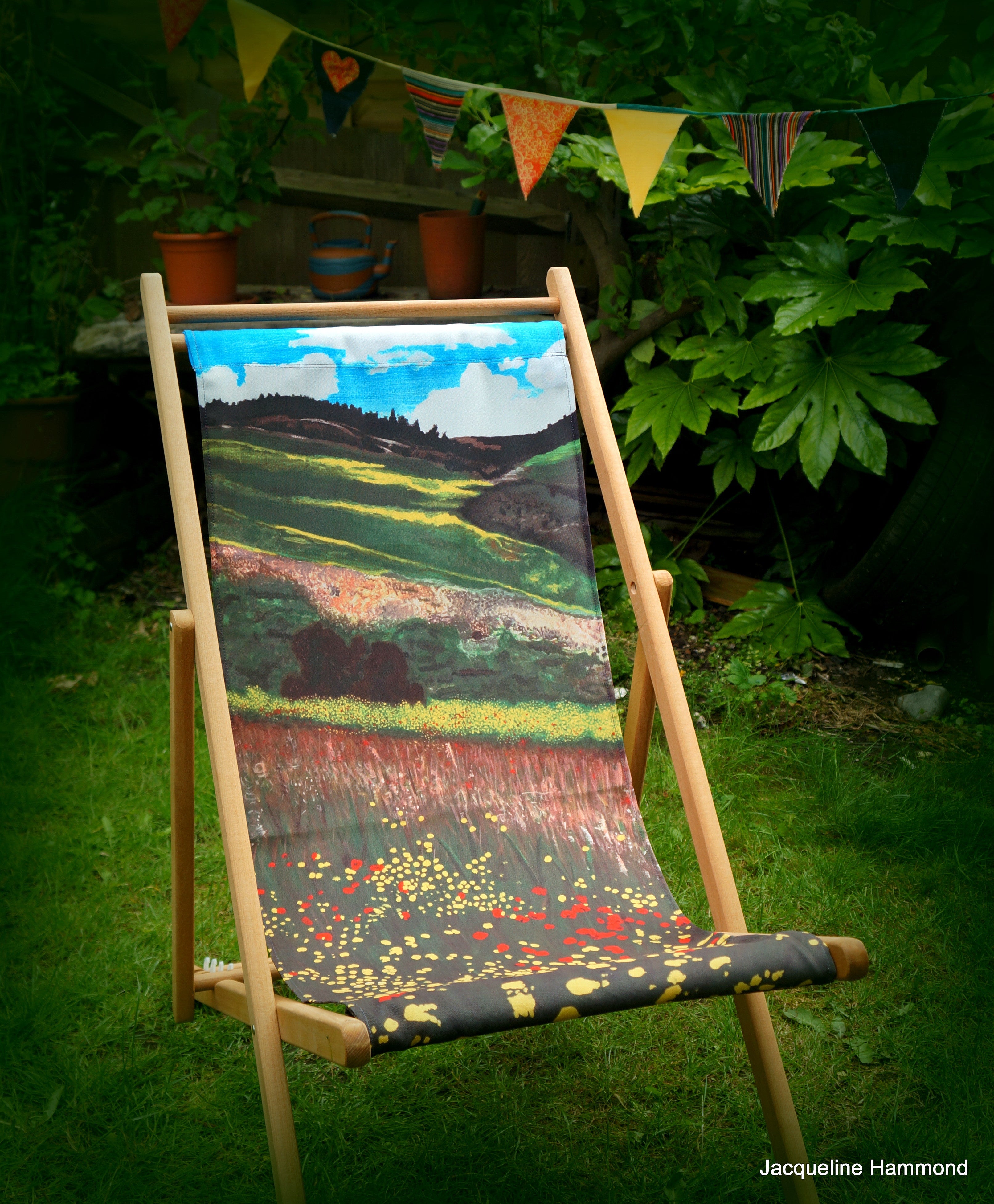 Deckchair - Traditional Seaside - Santa Fe Fields  Smart Deco Homeware Lighting and Art by Jacqueline hammond