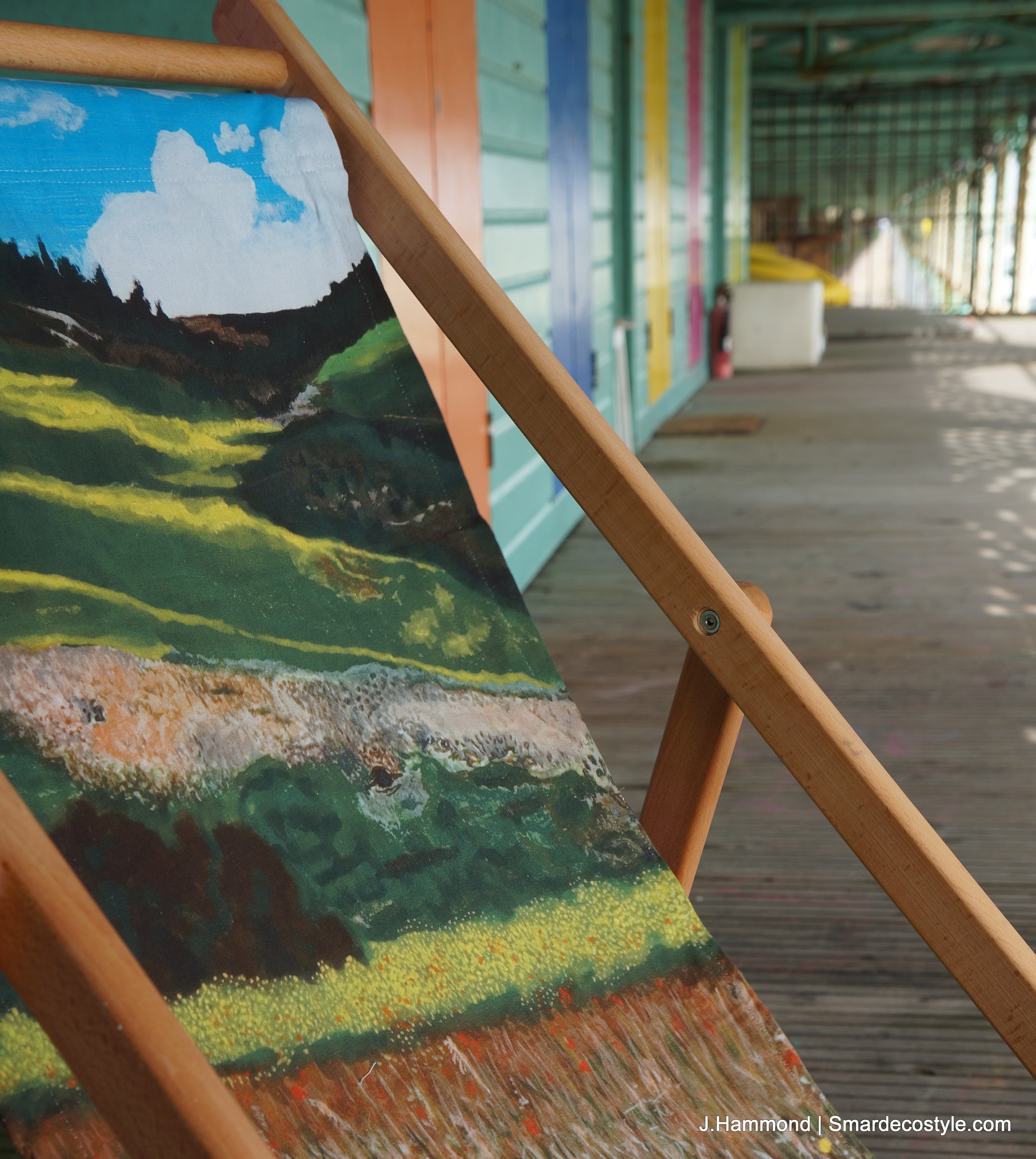 Deckchair - Traditional Seaside - Santa Fe Fields  Smart Deco Homeware Lighting and Art by Jacqueline hammond