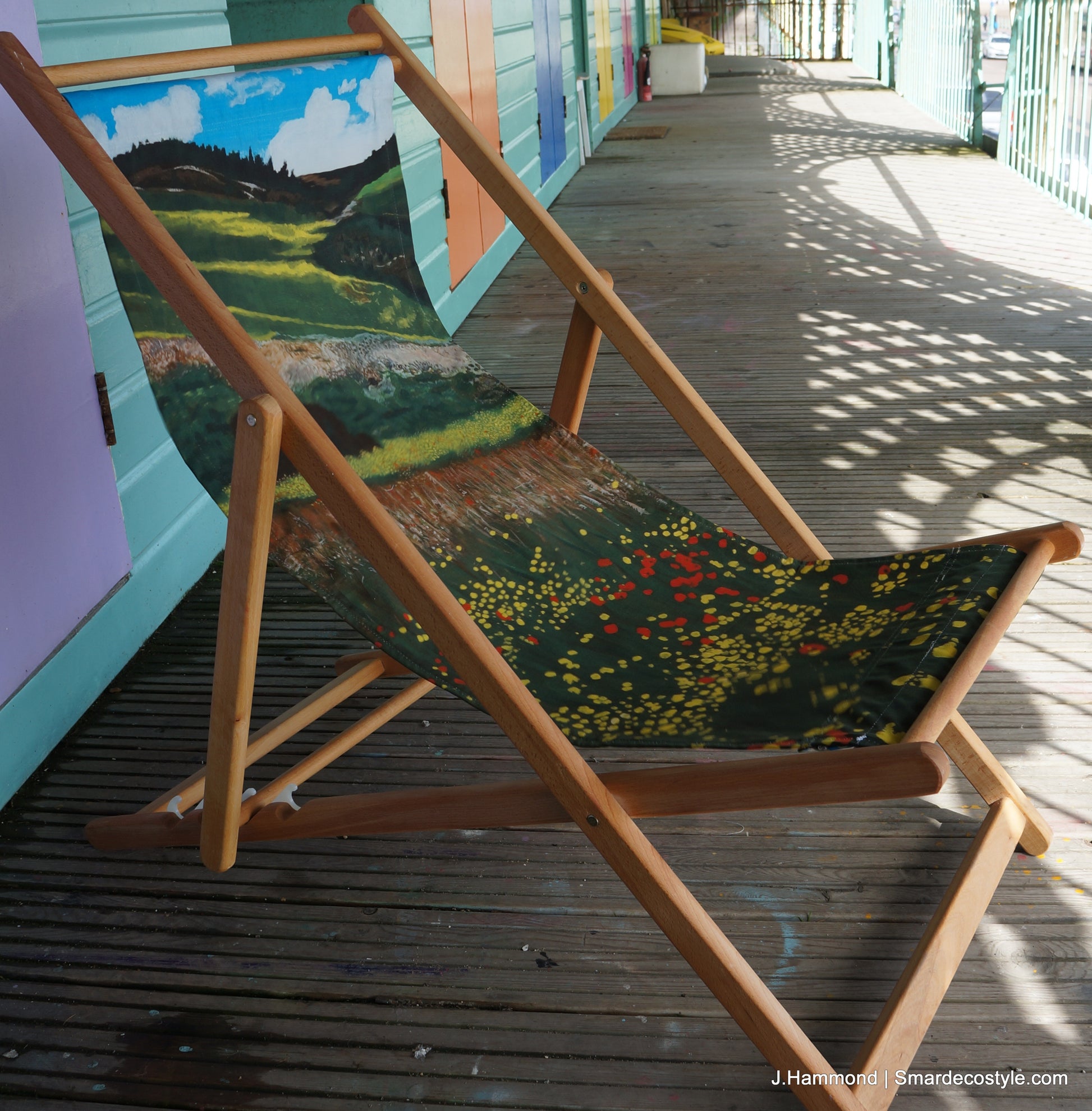 Deckchair - Traditional Seaside - Santa Fe Fields  Smart Deco Homeware Lighting and Art by Jacqueline hammond