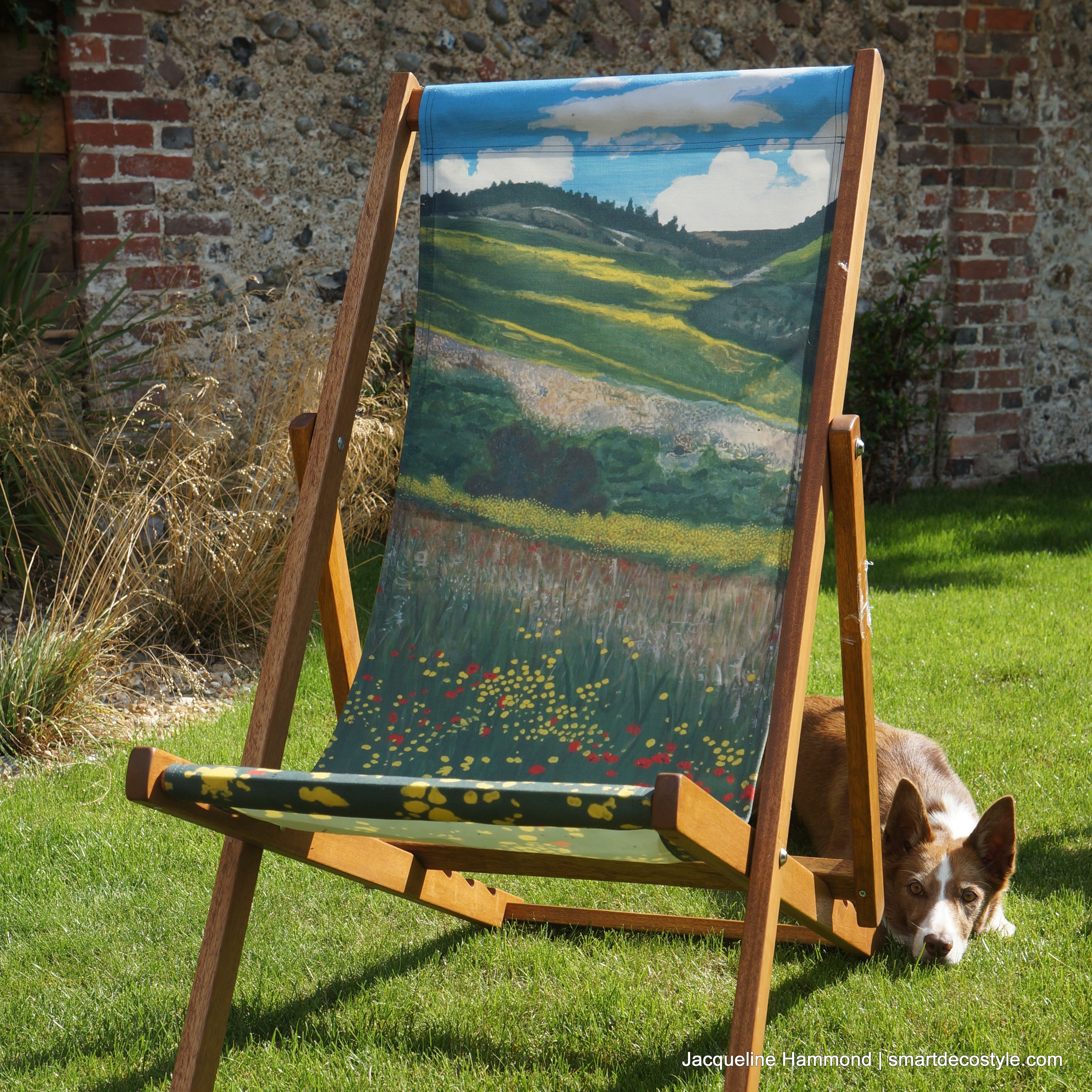 Deckchair - Traditional Seaside - Santa Fe Fields  Smart Deco Homeware Lighting and Art by Jacqueline hammond